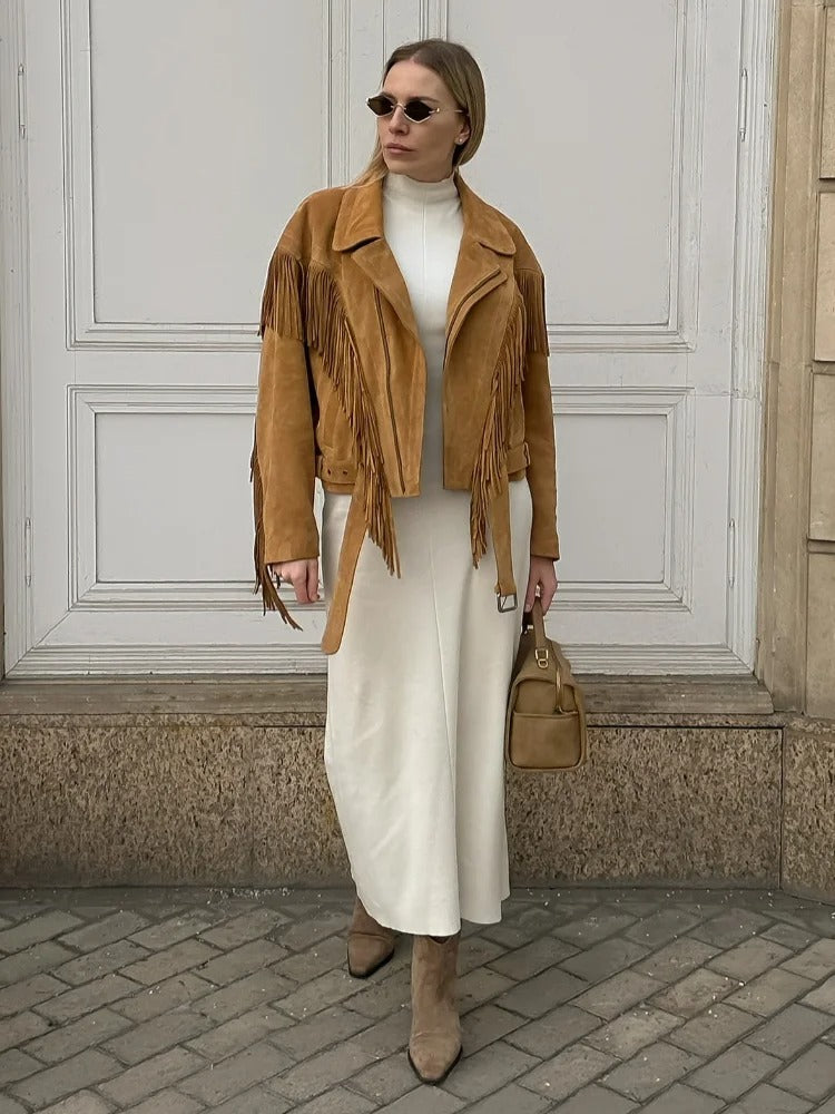 Wild Spirit - Giacca in pelle scamosciata