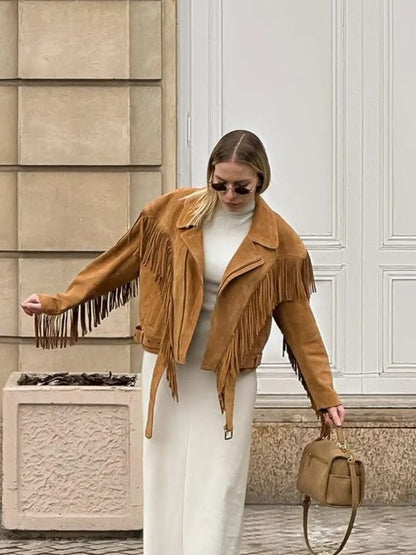 Wild Spirit - Giacca in pelle scamosciata