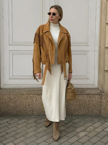 Wild Spirit - Giacca in pelle scamosciata